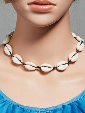 Puka Shell Choker Adjustable Necklace